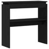 Console Table Black Oak Effect 80 x 30 x 80 cm