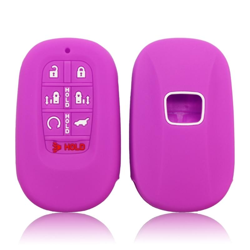 Key Fob Case Shell Cover For Remote 7+2 Button Designs Anti Shock Silicone Cover Non Slip Surfaces Universal Vehicle Fit