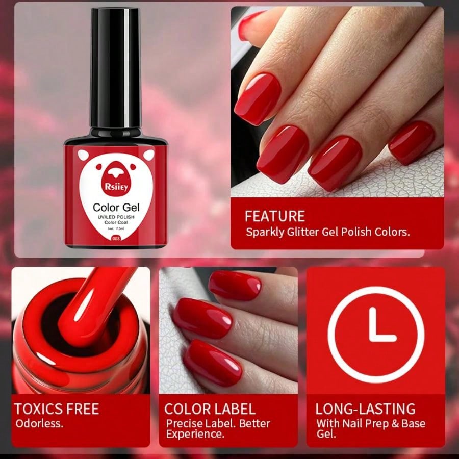 1pc 7.3ml Gel Nail Polish, French Nail Polish, Soak Off UV Light Cure Gel Polish, Art Design Manicure Salon DIY Salon Gel