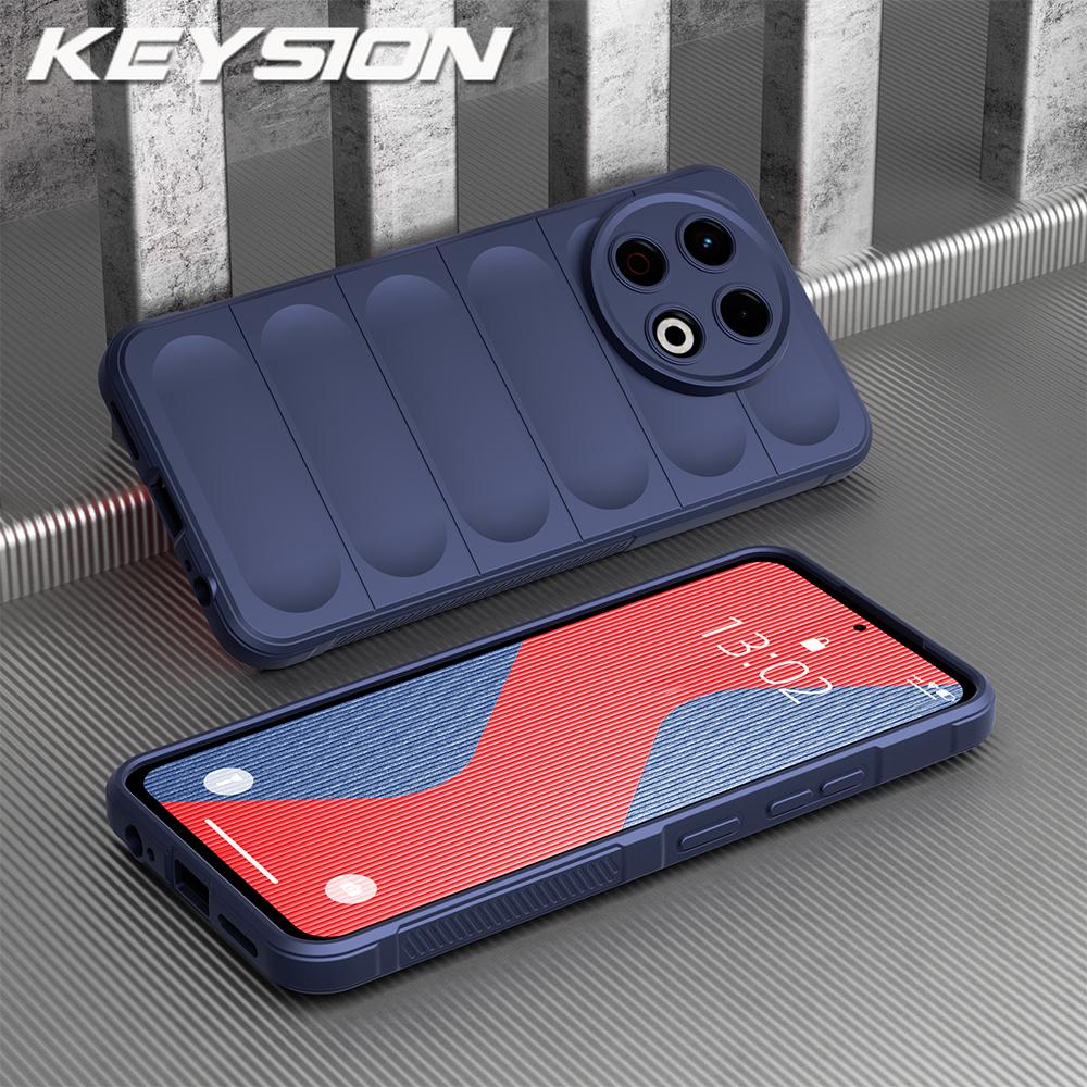 KEYSION Shockproof Matte Phone Case for TECNO Spark 30 Pro 4G Anti-skid Soft Silicone Phone Back Cover for Tecno Spark 20 Pro 4G
