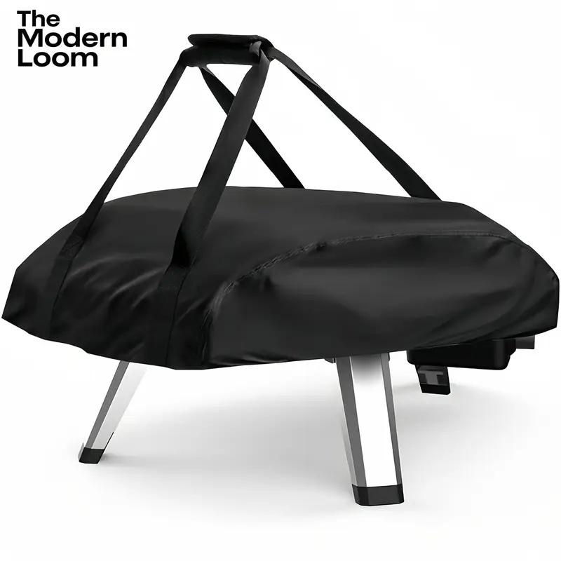 

Pizza Oven Cover - Portable Outdoor Pizza Oven Protector with Adjustable Drawstring Closure, Heavy-Duty Zipper Closure 24.8x16.1x6.3inch чорний