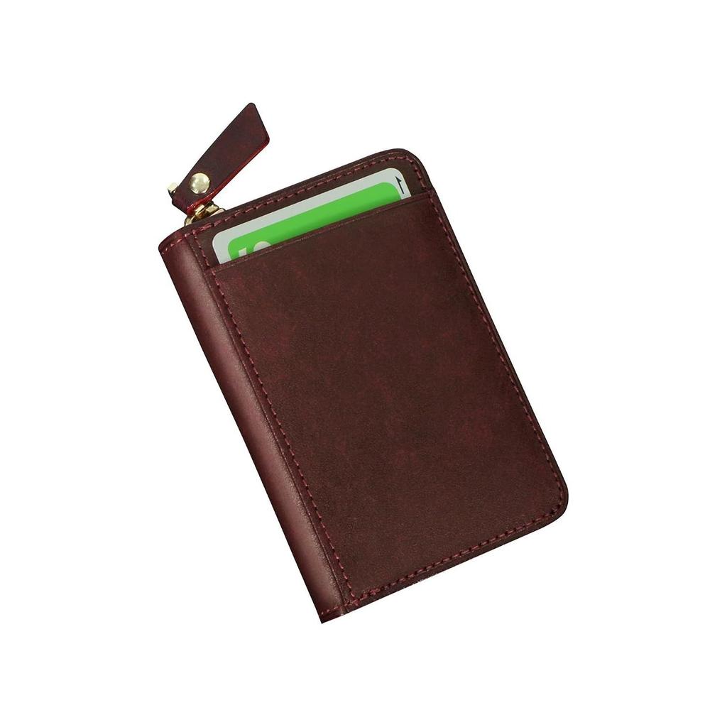 Kawaoto Card Case Men Large Capacity Holder Skimming Prevention Genuine Leather Pueblo Holds Up 22 Cards Made Japan Credit Simple Wide Pocket Coin