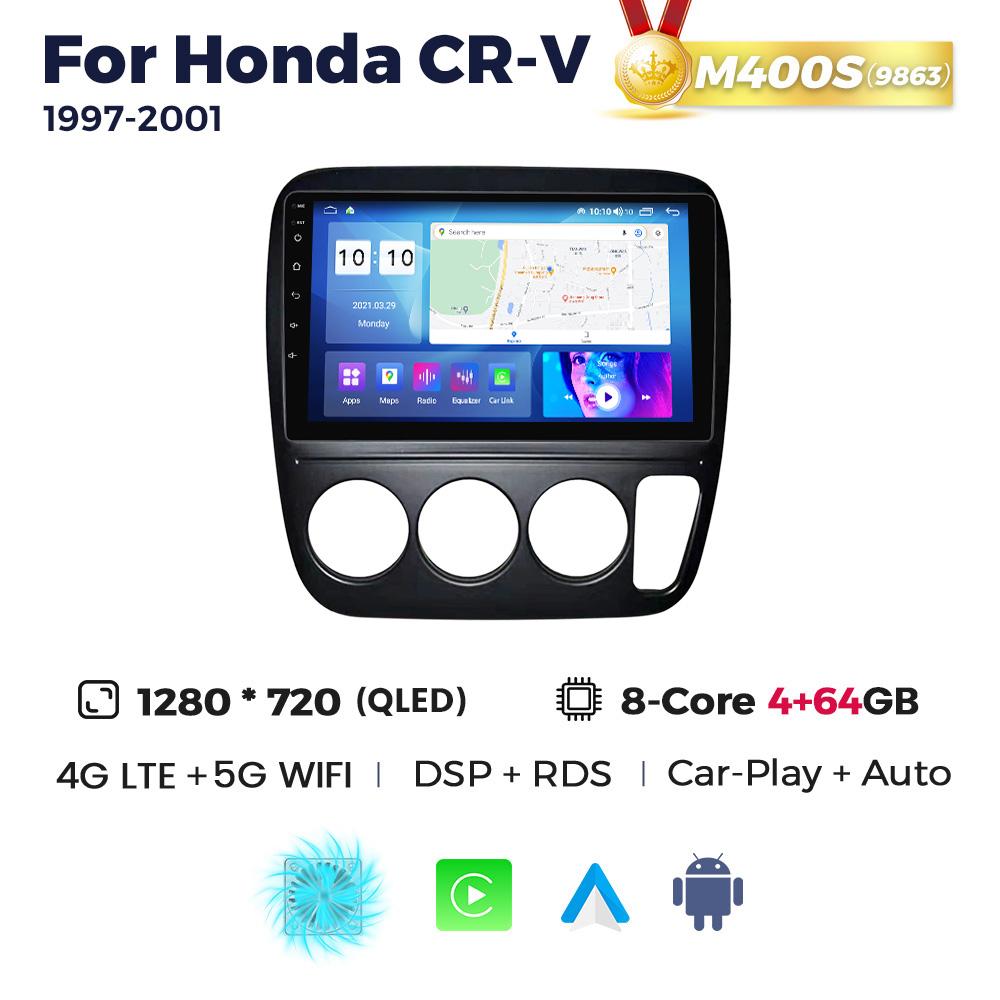 Navifly Car Radio Stereo Wireless Carplay Intelligent Systems Android Auto For Honda CRV CR-V 1997-2001 Multimedia Video Player