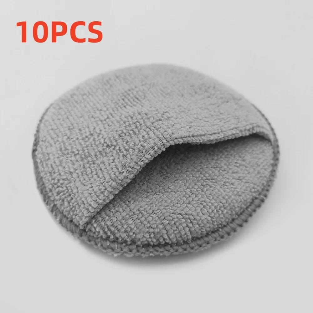 10/1PCS Microfiber Car Applicator Pads Advanced Square Car Paint Polishing Waxing Sponges Cars Paint Cockpit Detailing Care Tool