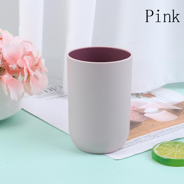 

1 шт. многофункциональные пищевые чашки для полоскания, домашняя посуда для напитков, аксессуары для ванной комнаты, кружка для воды, пластиковая чашка для полоскания рта розовый