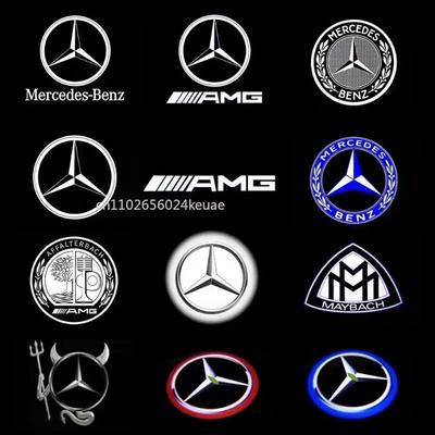 2X Led Car Door Welcome Light Projector Logo For Mercedes Benz B E C Class W205 AMG W176 W177 W212 W213 W246 W247 W166 M X166 GL