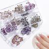 1Set 3D Butterfly Nails Charm Nails Rhinestones DecorationCrafts Nails Supplies Nails Art Suitable for Nails Enthusiasts
