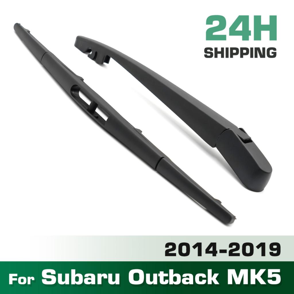 Wiper 14" Rear Wiper Blade & Arm Set For Subaru Outback MK5 2014 - 2019 Windshield Windscreen Window Car Rain Brush