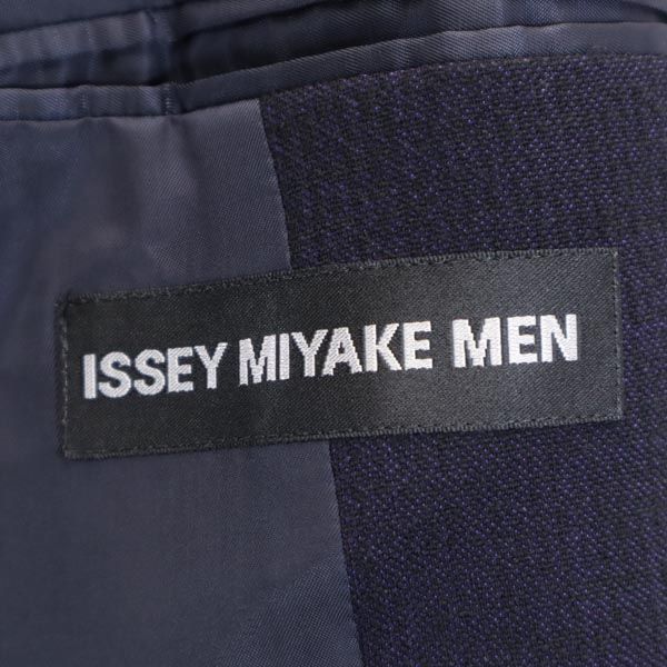 ISSEY MIYAKE Wool linen blend tailored jacket 1 Navy made in Japan Men's Used