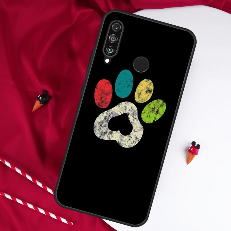 Dog Foot Paw Colorful Pattern For Huawei Nova Y90 Y70 Y60 Y72 Y73 Y61 Y91 7i 8i 11i 12i 12s 9 10 SE P20 P30 P40 Lite Case