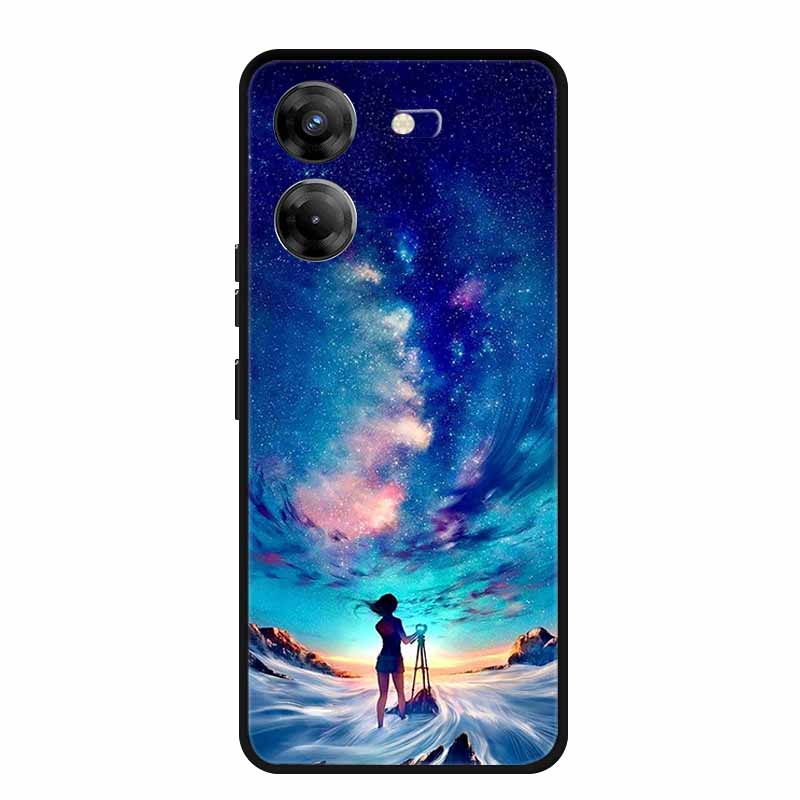 For Tecno Pova 5 Phone Case 6.78" Coque Black Bumper Silicone Soft Back Cover Case For Tecno Pova 5 Case Pova5 Funda Para Capa