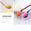 Home Reusable Bar Tea Metal Stainless Steel Drinking Straw Coffee Spoons Straws Spoon