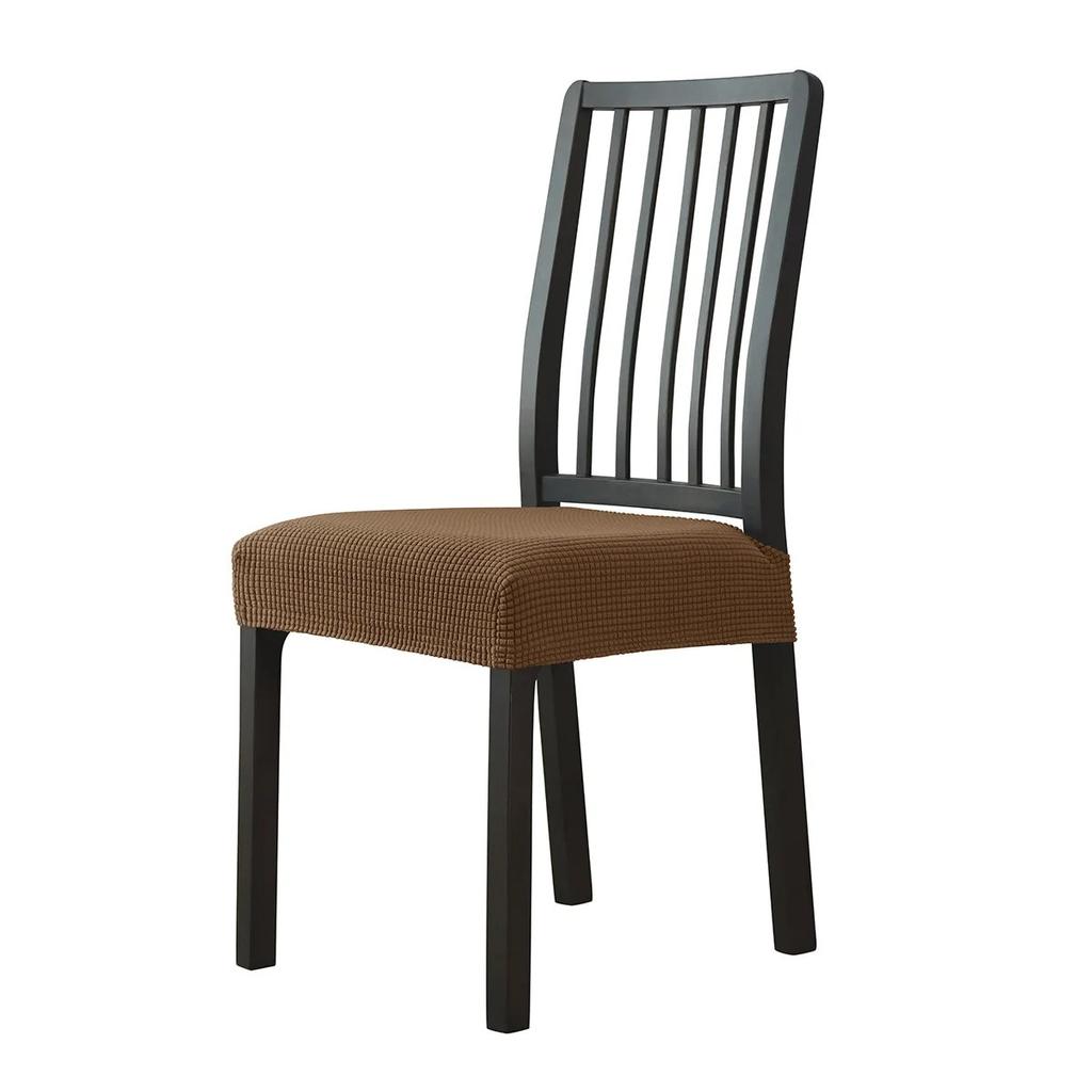 Housse de chaise en Jacquard sans dossier, housse de chaise pour salle à manger, maison, mariage, bureau, extensible, Anti-salissure, sans dossier, 1 pièce