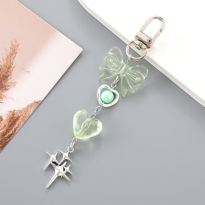 

Creative New Heart Bag Hanging Beaded Fashion Sweet Star Pendant Cute Aesthetic Teenagers Trinkets And Gifts A8