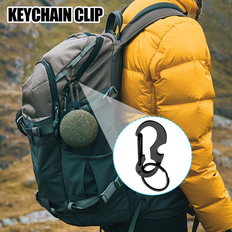

Key Ring Clip Anti-Lost Keychain Set Of 4 Multifunctional Quick-Release Key Ring Clip Bottle Opener For Outdoor Climbing School China Mainland