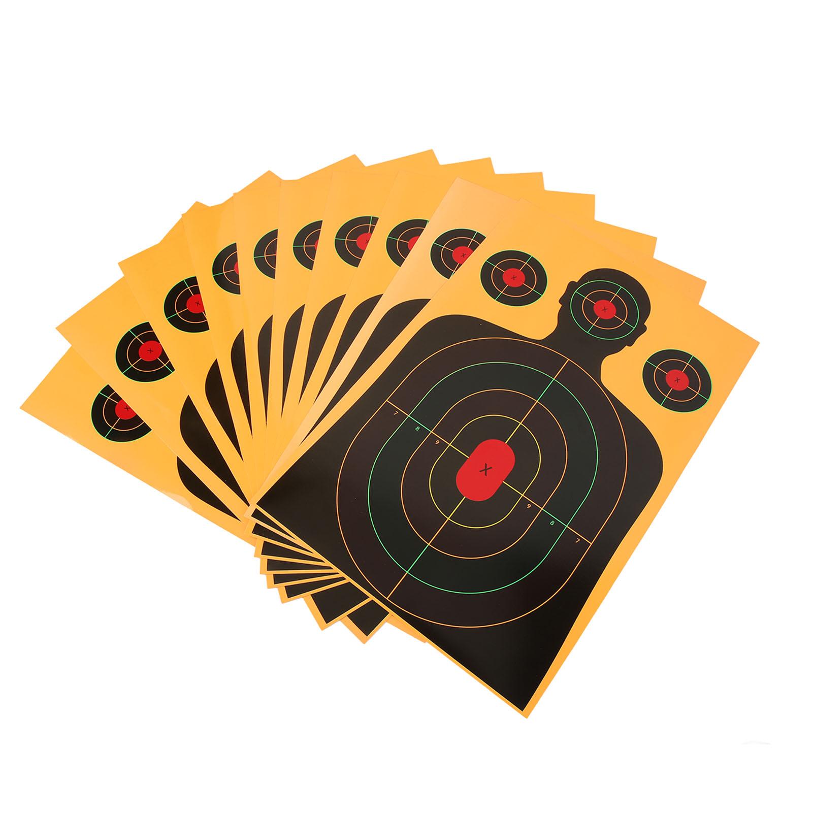 

10Pcs 12x18 Inch Shooting Targets Paper Shooting Targets Paper for Indoor Outdoor Archery Practice