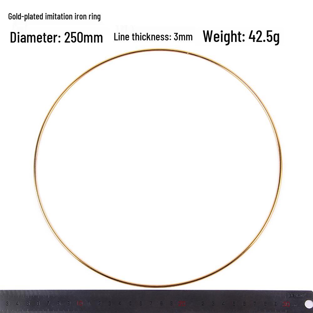 Dream Catcher Gold-Plated Iron and Steel Wire Rings, Various Sizes