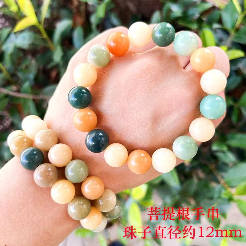 108 Buddha Beads Bracelet in Black Walnut, Red Sandalwood, Black Rosewood and Black Orchid Wood, Chinese Knot Style.