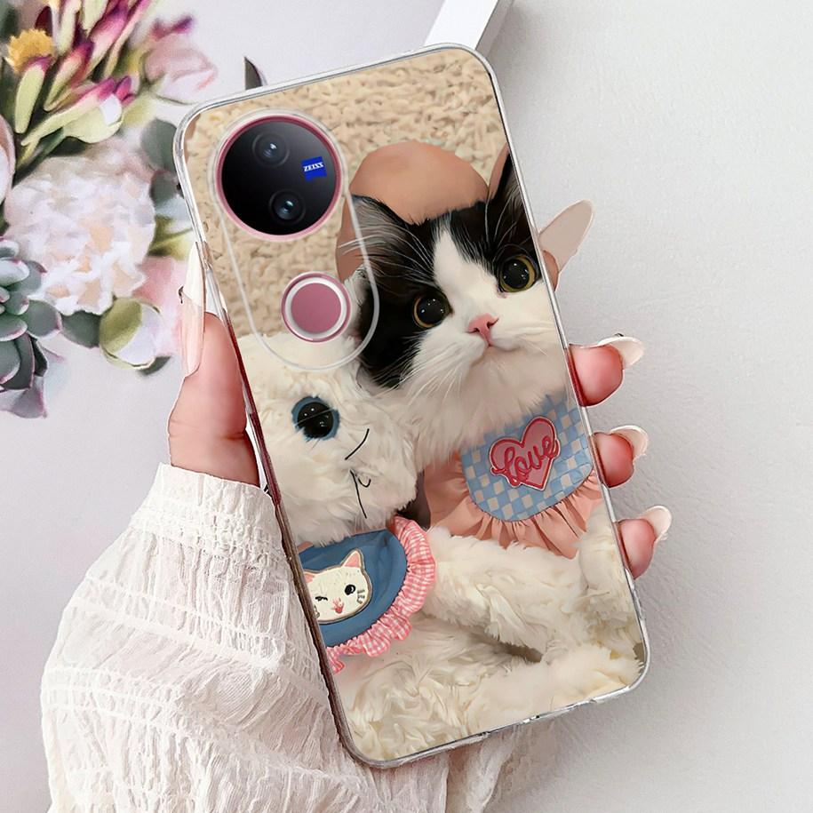 

For Vivo V50 Case V2427 Phone Case 2025 New Fashion Butterfly Silicone Soft Cover For Vivo V50 Lite VivoV50 5G Shockproof Bumper Vivo V50 Lite 5G