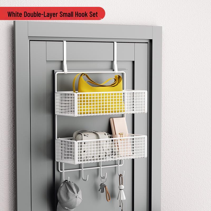 Wall-Mounted Entryway Storage Rack for Bedroom Doors