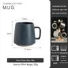 Japanese Retro Ceramic Mug Set – Creative Household & Office Coffee Cups with Gift Box