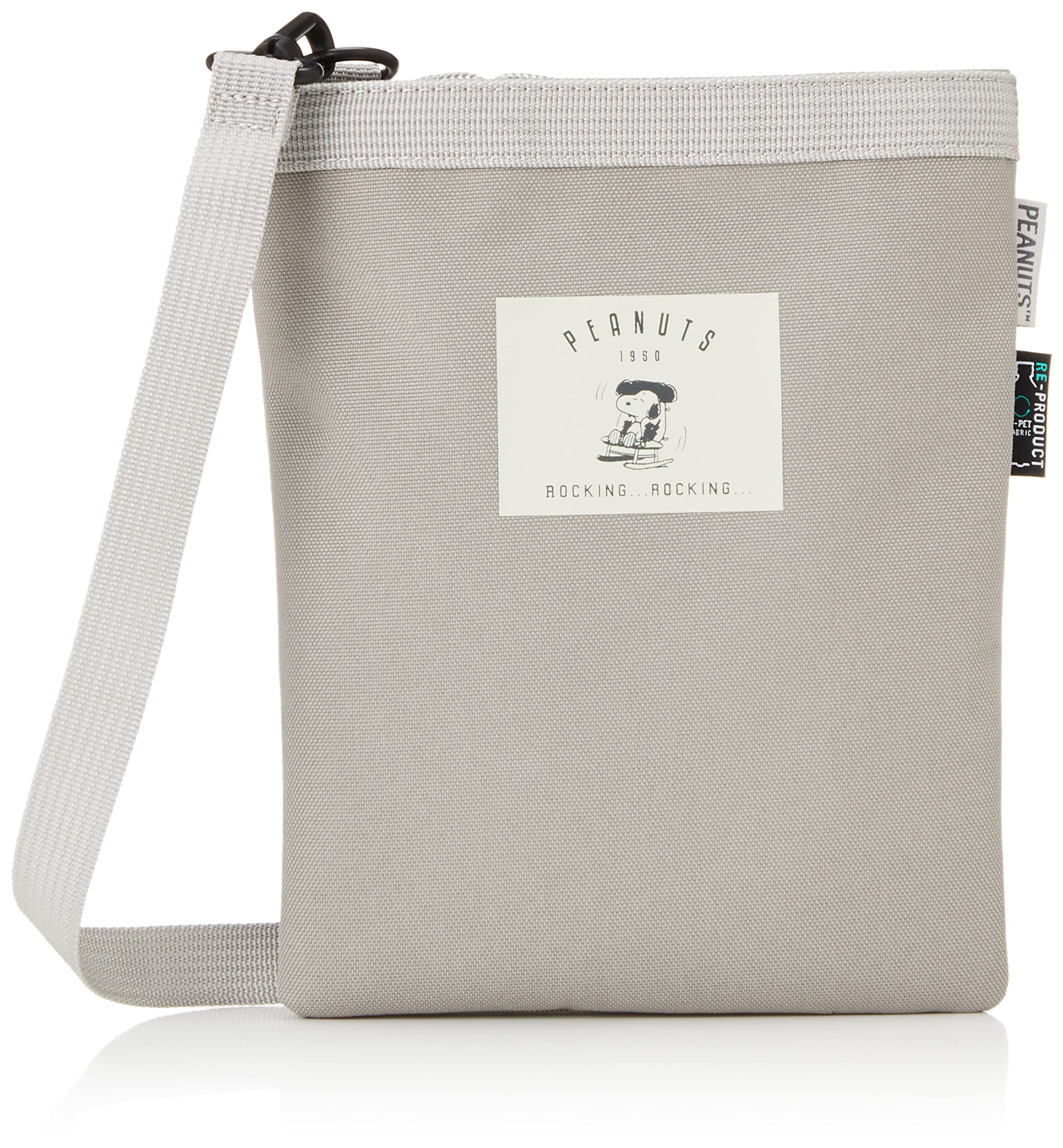 

Shoulder Bag Mini Shoulder Sacoche Crossbody Water Repellent Lightweight Sustainable Eco Small Mini Bag Logo Gray snoopy0320 [Snoopy] (SPZ-2923)