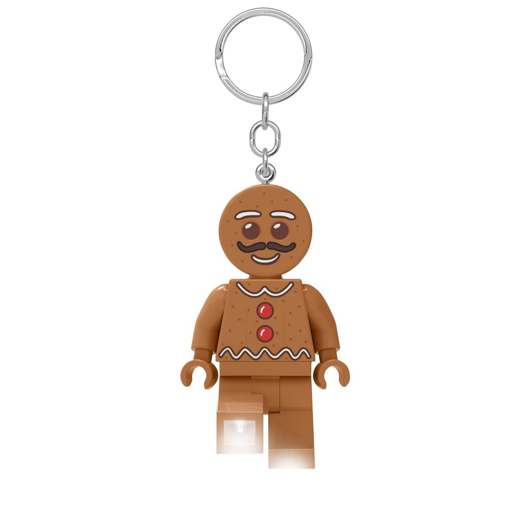 IQ Iconic Gingerbread Man Keychain LED Keychain Light Building Blocks Toy Doll Articulated Minifigure