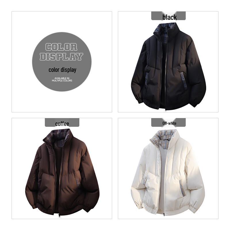 JEANSWEST Men's Winter Padded Stand-Collar Jacket