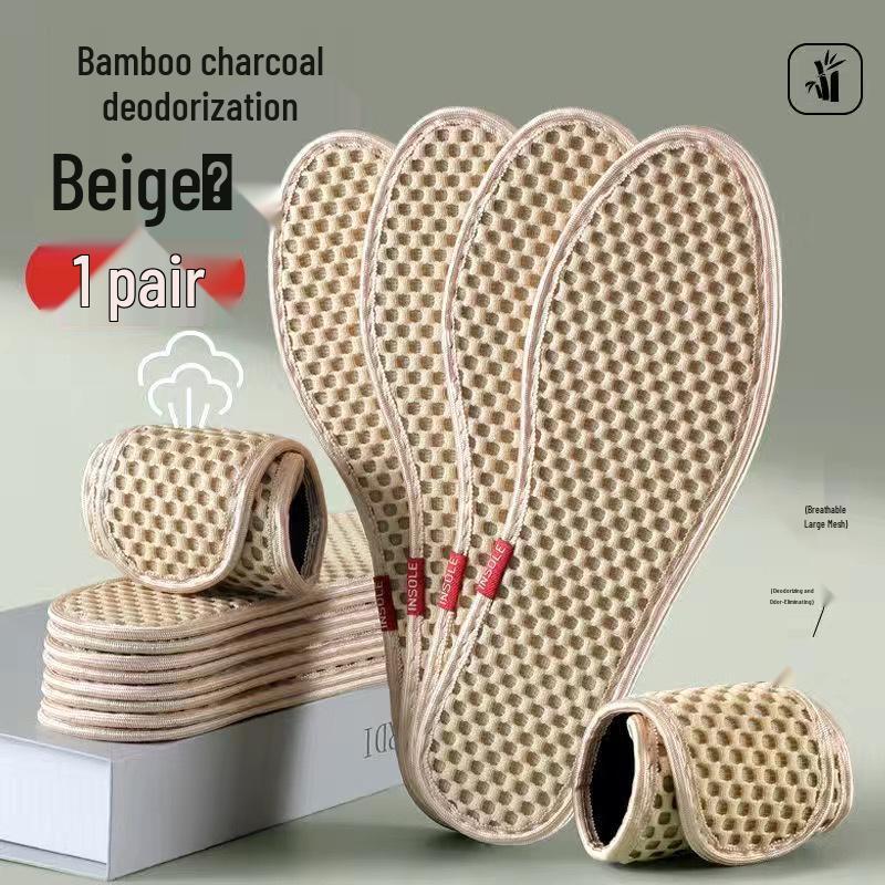 

Устілки з бамбукового вугілля, стійкі до запаху: Дихаючі, Вологопоглинаючі, Антибактеріальні Устілки для Чоловіків та Жінок 41