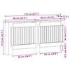 Copertura Radiatore Aspetto Legno Vintage 172 x 19 x 81,5 cm Legno Ingegnerizzato