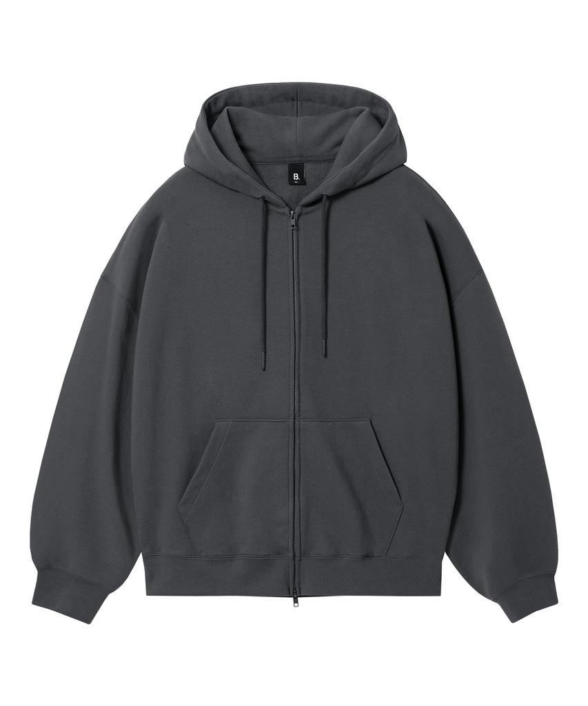 Brenson B. Oversized 2-Way Sweat Zip-Up ( 4 Colors )