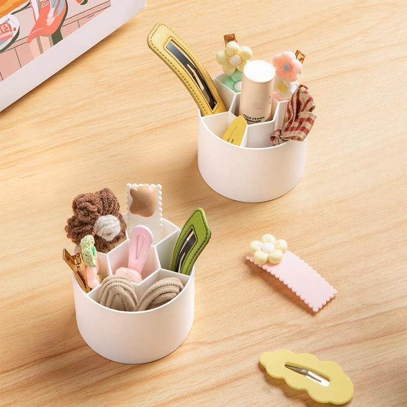 Portable Mini Desktop Pen Holder Smooth Edge Multifunctional Desk Organizer for Student Office Worker Desktop Organization onesize