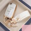 2 Tasten TPU Smart Flip Auto Schlüsselanhänger Hülle Abdeckung Passend für Vw Mk4 Seat Altea Alhambra Ibiza Polo Golf 4 5 6 Transporter Amarok