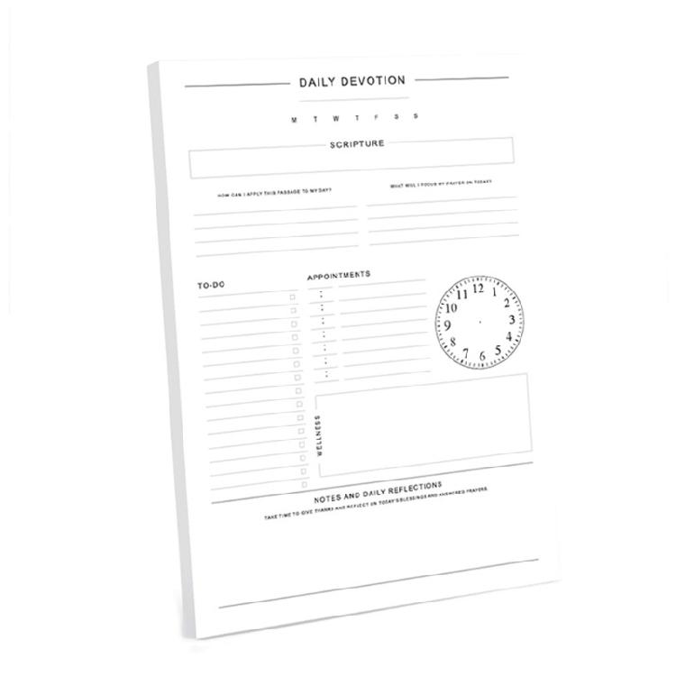 Professional Meal Workout Planner Notepads 60 Sheets Daily Planner Fitness Workout Journal Reading Tracking Notebook