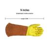 14-Inch Thorn-Proof Rose Pruning Gloves - Genuine Leather Gardening Gloves for Left and Right Hand.