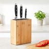 Stojak Bambusowy Blok Kuchenny na Noże Akcesoria Przybory Uniwersalny Duży