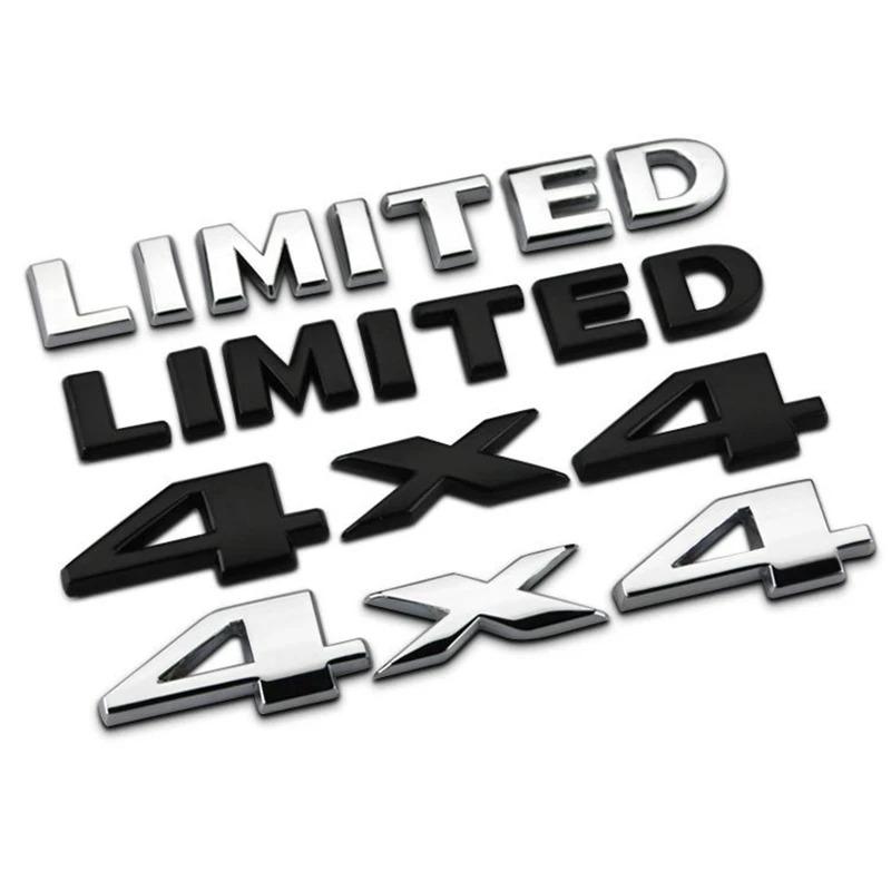 3D Metal 4X4 Limited Letters Tailgate Emblem Sticker Car Rear Boot Trunk Badge For Jeep Grand Cherokee Overland Compass Wrangler ALX1