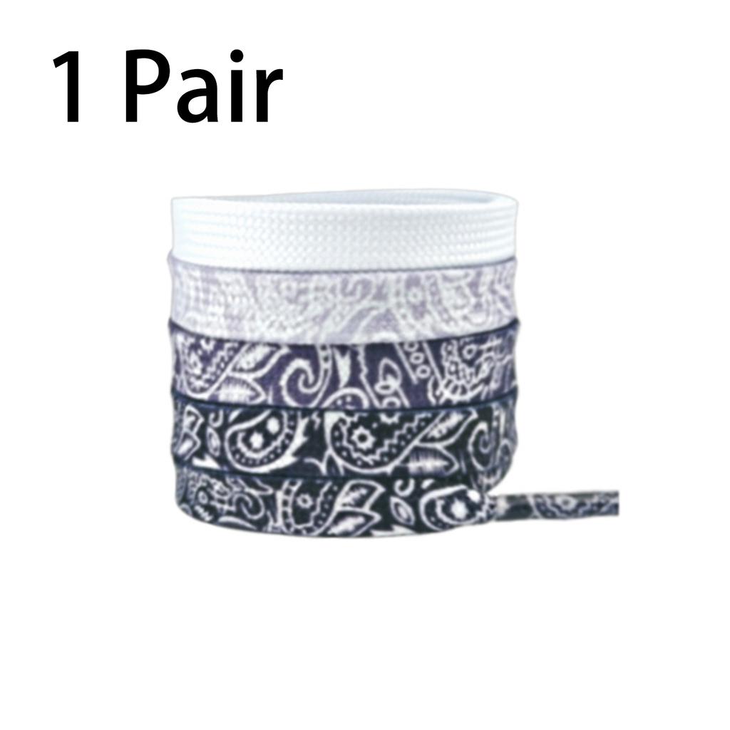 Gradient Cashew Flower Shoe Laces Colored Shoelaces For Sneakers Adult And Kids Shoelace Flat Shoestrings 100cm