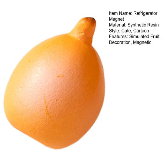 Simulated Fruit Refrigerator Magnet 3D Fruit Resin Fridge Magnet Home Kitchen Office Whiteboard Cabinet Locker Decoration Magnet