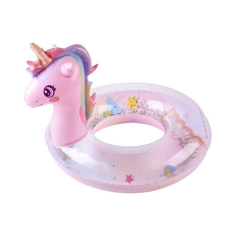 Kids  Sequin Rainbow Unicorn Swim Ring