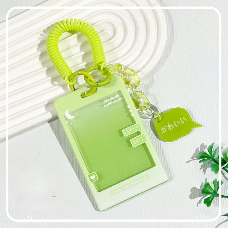 Waterproof Cartoon Plastic Card Cover Women's Kids Bus Credit ID Name Business Working Bank Card Badge Holder Protective Cover