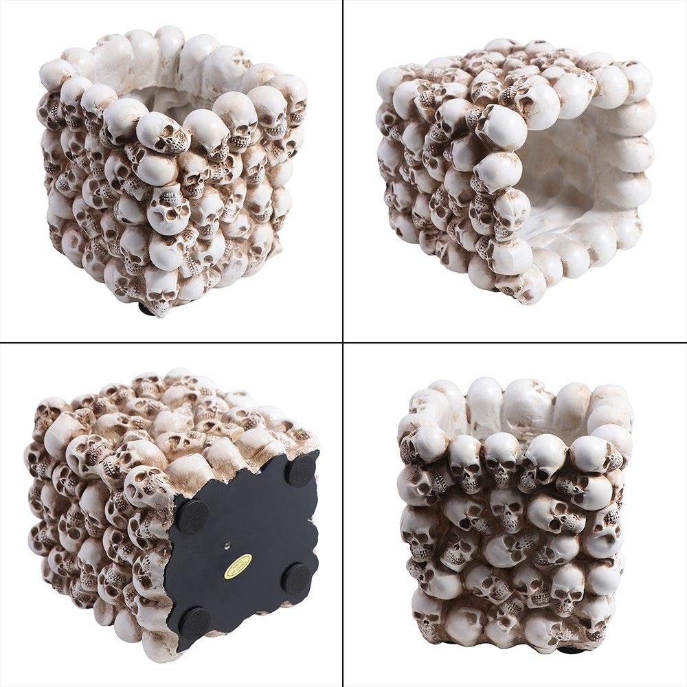 Desktop Storage Box Desktop Organizer Desktop Pen Stand Skull Pen Holder Creative   Birthday Gifts