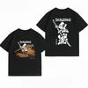 Demon Slayer Zenitsu Agatsuma Print Tshirt Casual Short Sleeve Cotton Anime Streetwear Unisexs Tshirt
