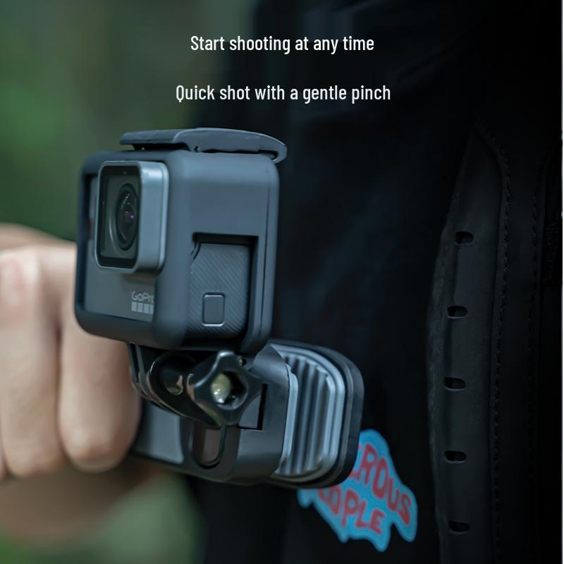 Magnetic Bracket Chest Mount: Camera Bag Clip & Insta GoPro Accessory for Sports Shooting