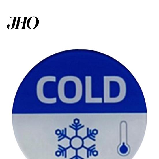 Thermometer Design Labels 6Pcs Self-adhesive Hot And Cold Sign Stickers Child-friendly Round Waterproof Acrylic Wear-resistant Label Signs Prevent