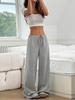 2026 Women's Casual Striped Cotton Pants with Elastic Waist and Drawstring