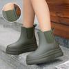 2025 Women's Japanese Style Non-slip Waterproof Short Rain Boots - Fashionable Outdoor Wear for Ladies