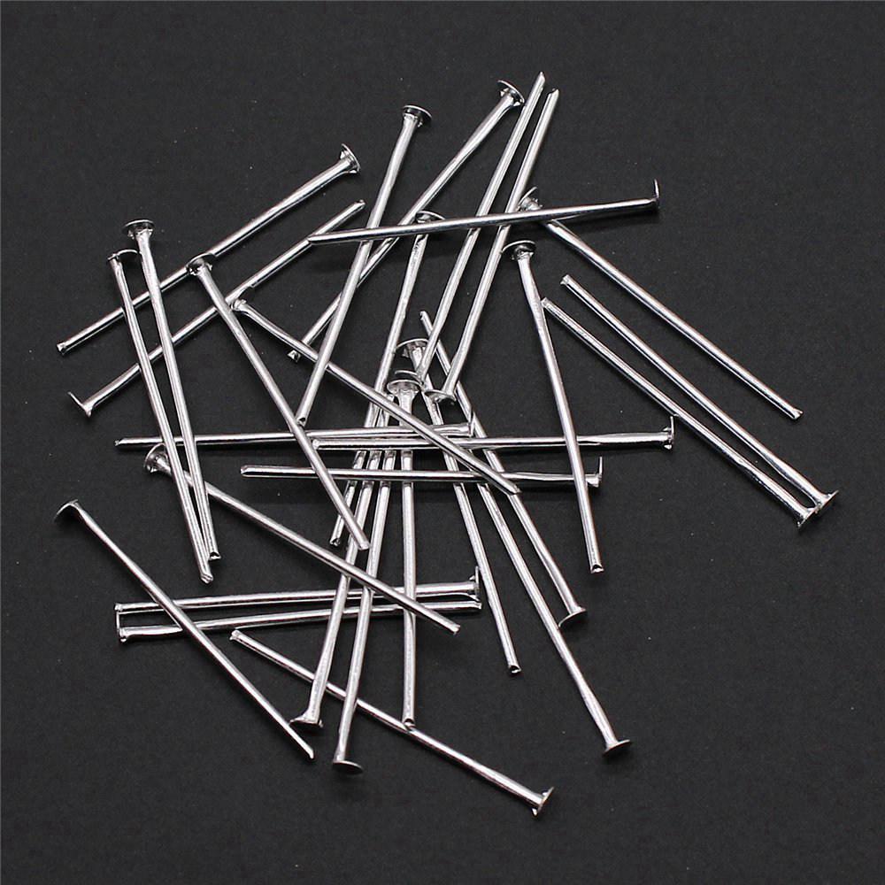 Perlenzubehör Metall-Ösenstifte Schmuckherstellung Zubehör Flachkopf-Stift