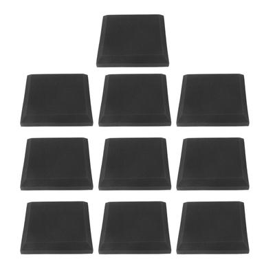 10 Stück Schallschutzschaumplatten Schwer entflammbar Weich Grau Schallabsorbierender Akustikschaum