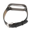Sport Wrist Band for Mi Band 7 Soft PU Leather Breathable Replacement Loop Strap for Running Hiking Black